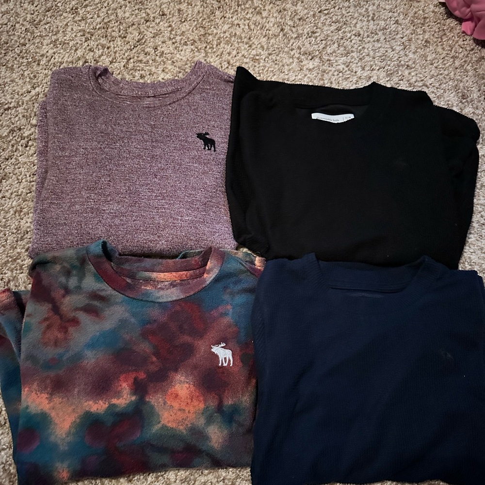 Abercrombie kids boys long sleeve tee bundle
